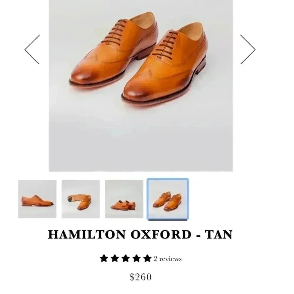Rawls New Hamilton Designer Leather Wingtip Oxfords Lace Up Shoes Uk 13 US 14